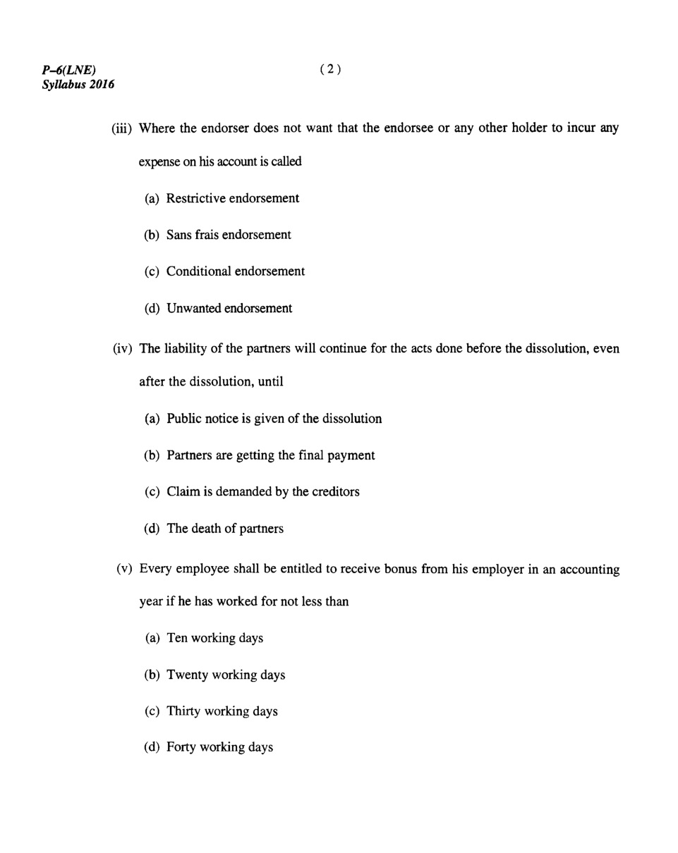 CMA Intermediate Group I Syllabus-2016 (Laws And Ethics Paper- 06 Question Paper With Solution)-June 2018 - Page 3