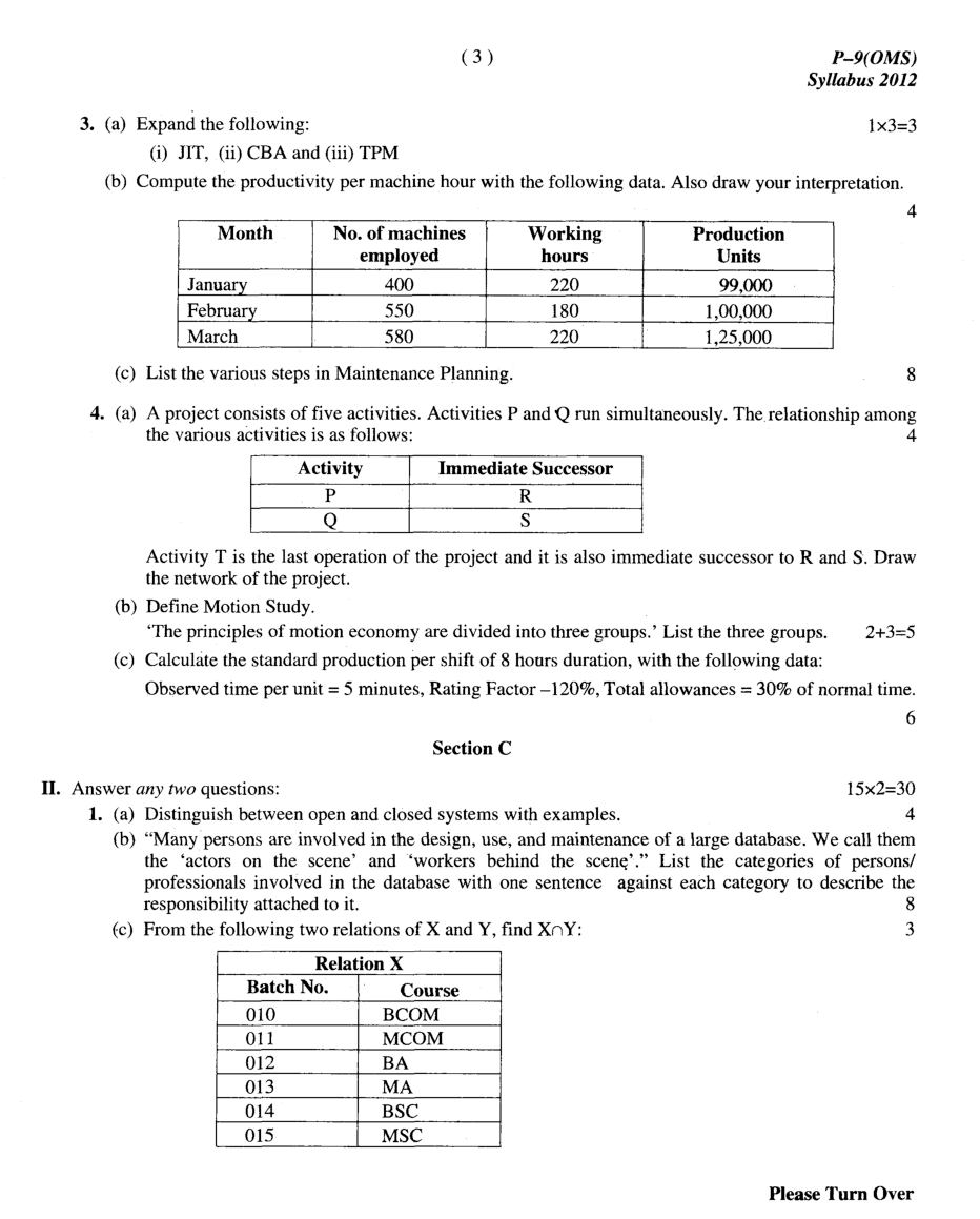 CMA Intermediate Group II Syllabus-2012 (Operation Management And Information Systems Paper-09 Question Paper With Solution)-June 2016 - Page 4