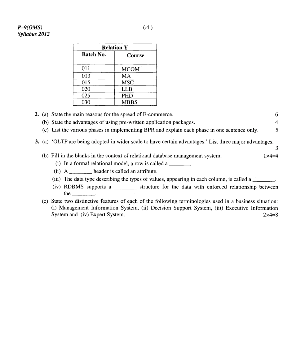 CMA Intermediate Group II Syllabus-2012 (Operation Management And Information Systems Paper-09 Question Paper With Solution)-June 2016 - Page 5