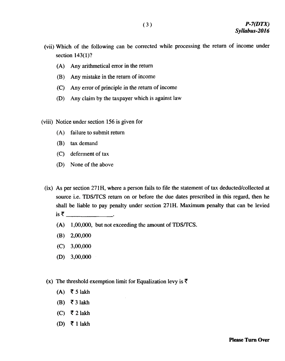 CMA Intermediate Group II Syllabus-2016 ( Direct Taxation Paper- 07 Question Paper With Solution)-June 2017 - Page 4