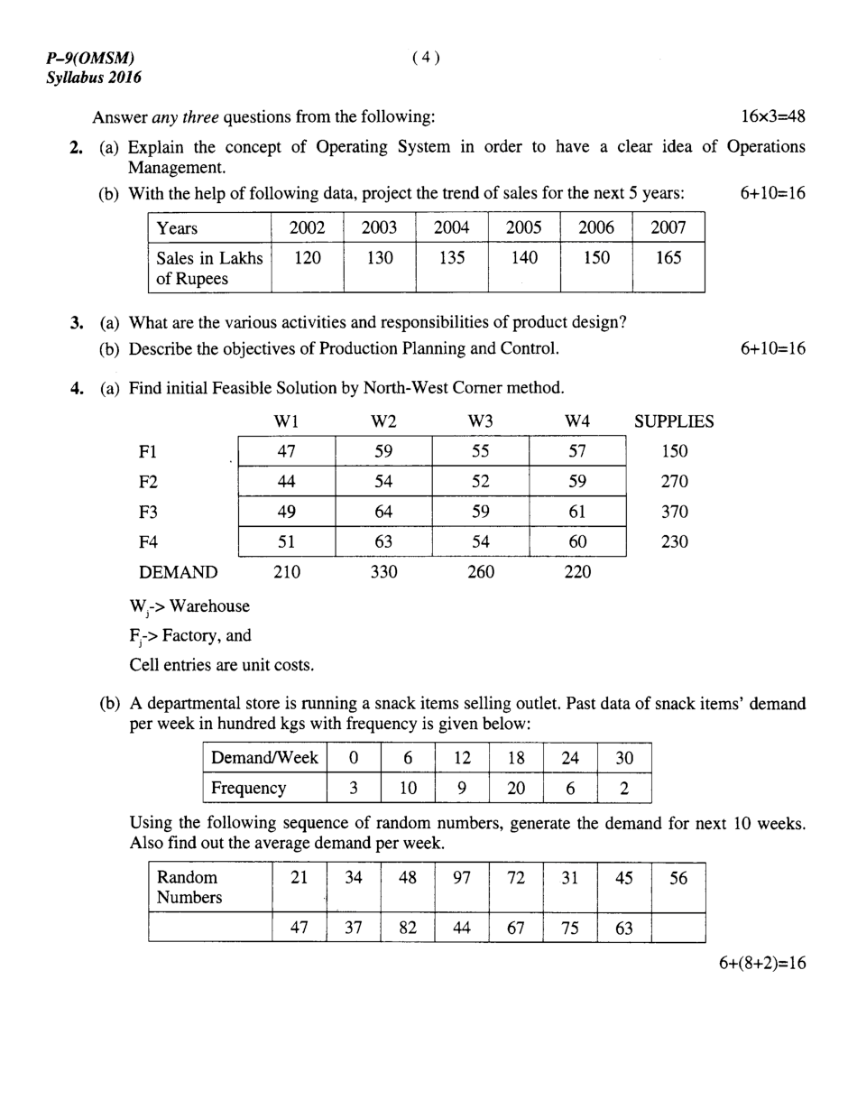 CMA Intermediate Group II Syllabus-2016 ( Operation Management And Strategic Management Paper- 09 Question Paper With Solution)-December 2018 - Page 5