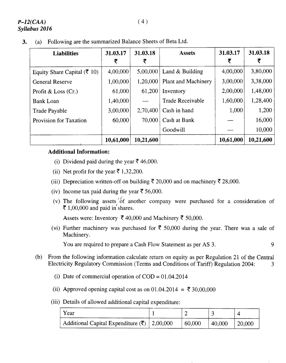 CMA Intermediate Group II Syllabus-2016 (Company Accounts And Audit Paper- 12 Question Paper With Solution)-December 2018 - Page 5