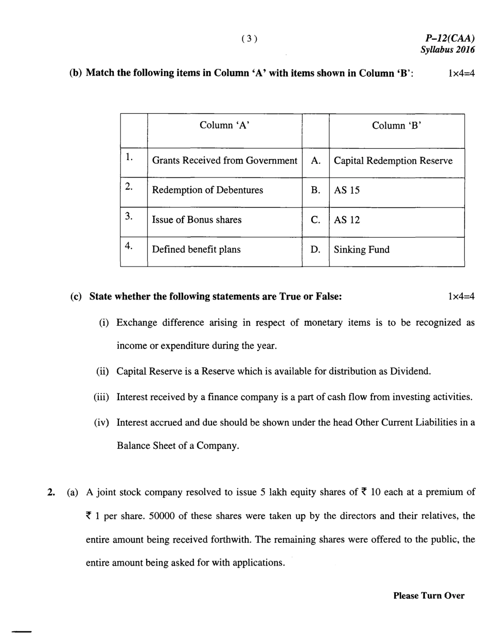 CMA Intermediate Group II Syllabus-2016 (Company Accounts And Audit Paper- 12 Question Paper With Solution)-June 2017 - Page 4