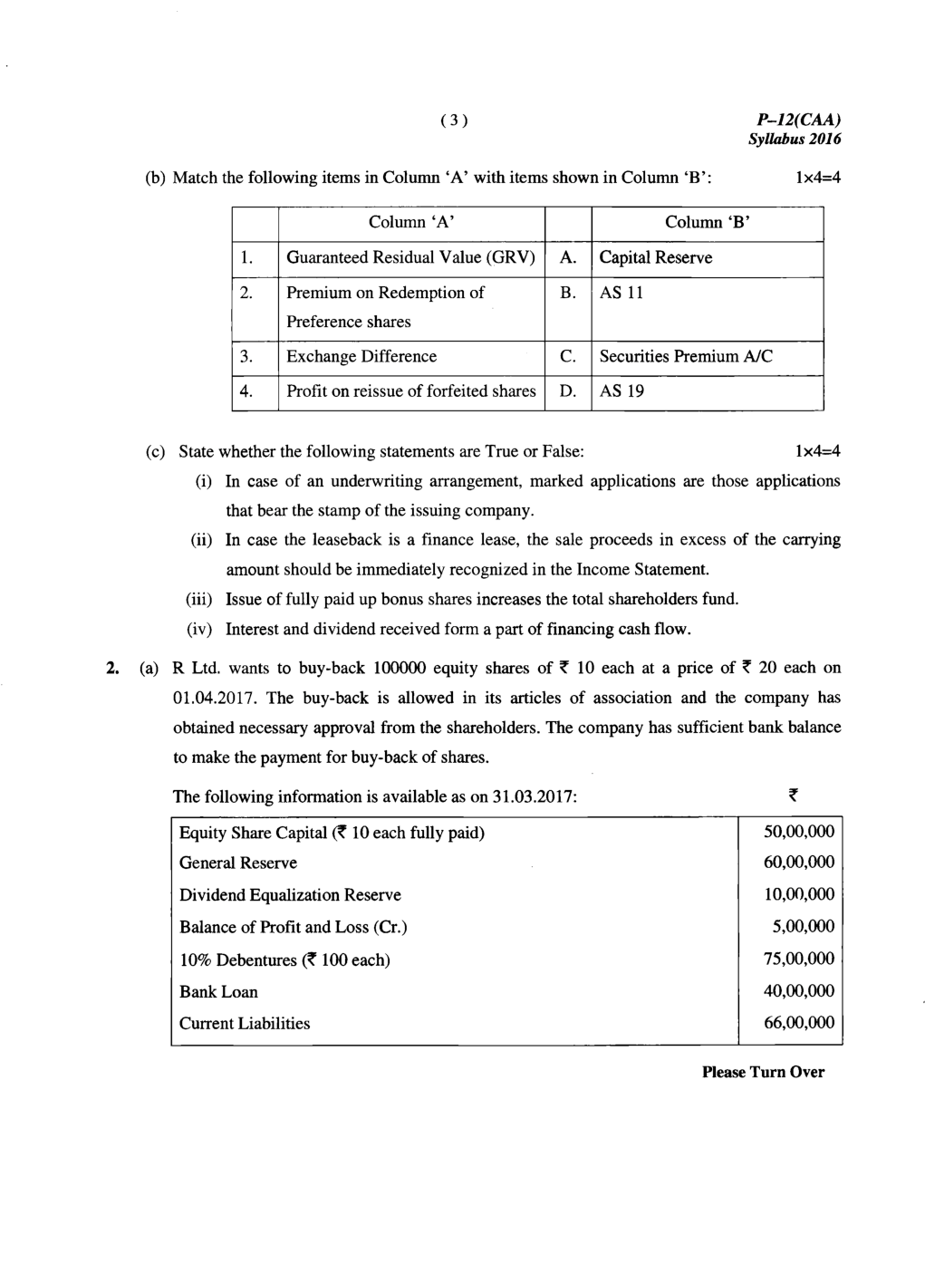 CMA Intermediate Group II Syllabus-2016 (Company Accounts And Audit Paper-12 Question Paper With Solution)-December 2017 - Page 4