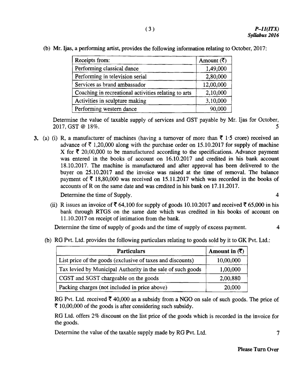 CMA Intermediate Group II Syllabus-2016 (Indirect Taxation Paper- 11 Question Paper With Solution)-June 2018 - Page 4