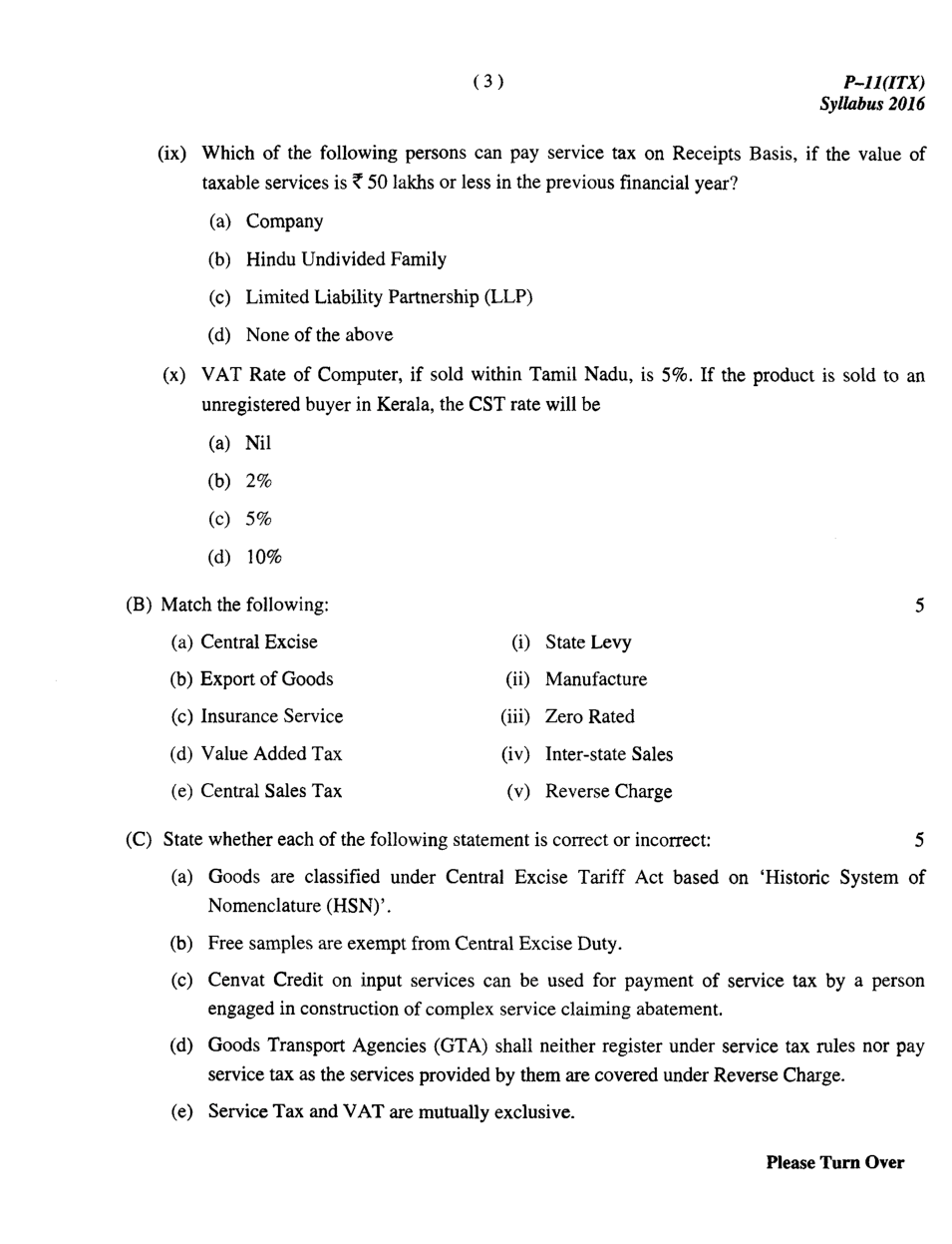 CMA Intermediate Group II Syllabus-2016 (Indirect Taxation Paper- 11 Question Paper With Solution)-June 2017 - Page 4