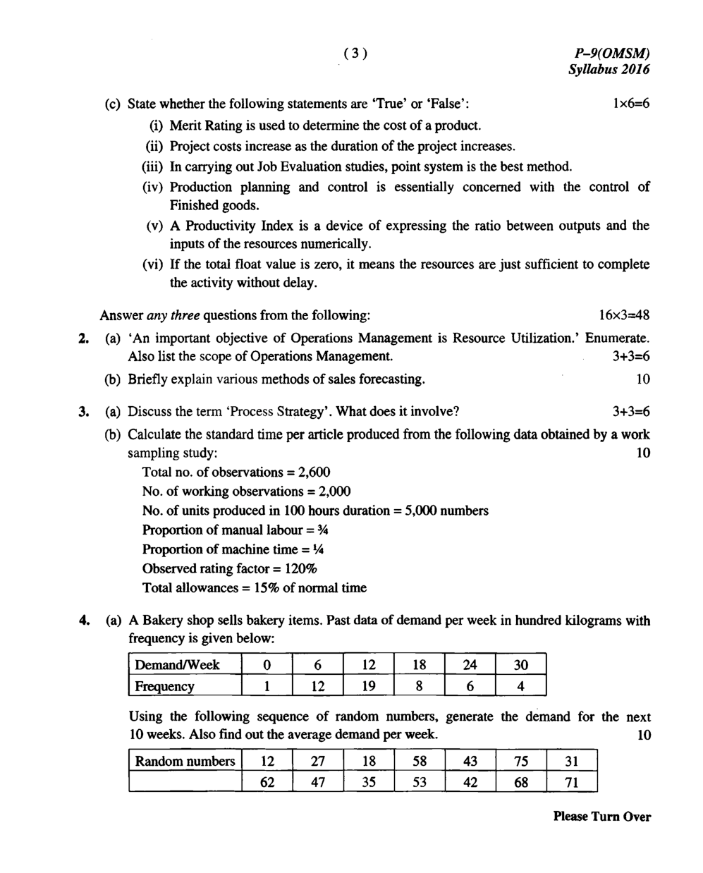 CMA Intermediate Group III Syllabus-2016 (Operations Management And Strategic Management Indirect Paper- 09 Question Paper With Solution)-June 2017 - Page 4