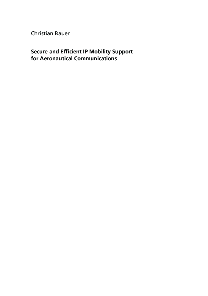 Secure And Efficient IP Mobility Support For Aeronautical Communications - Page 2