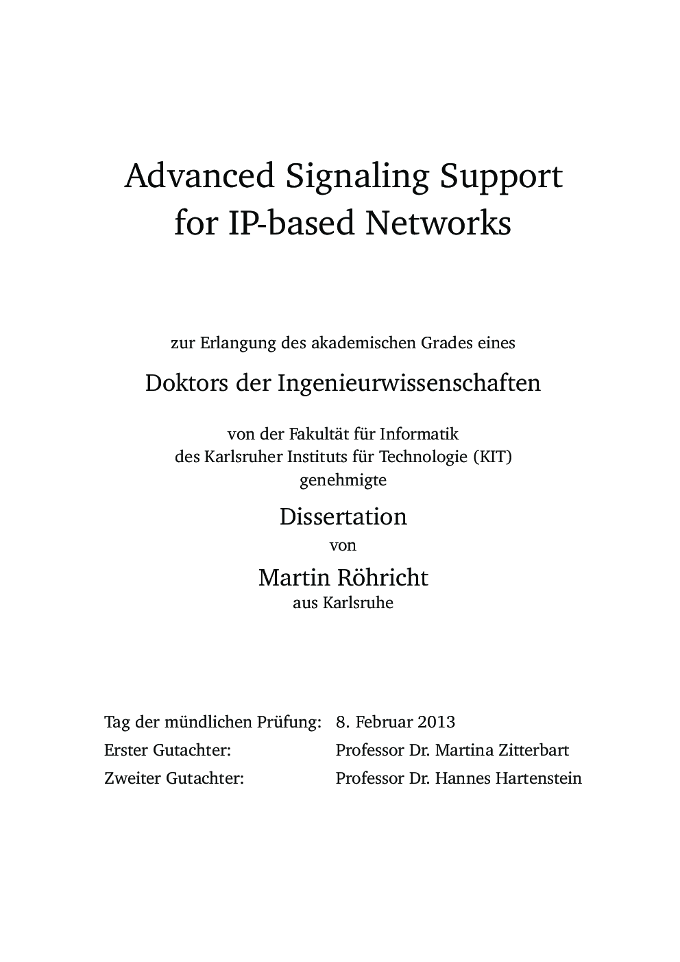 Advanced Signaling Support For IP-based Networks - Page 4