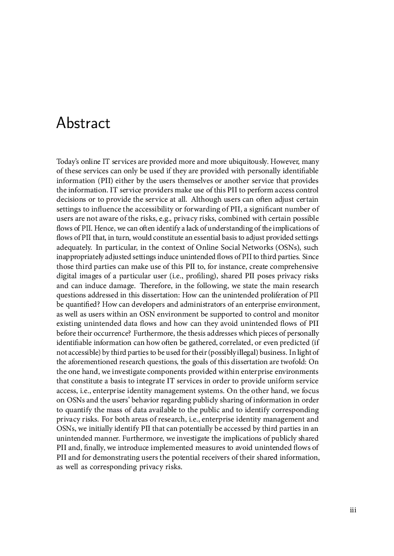 Avoiding Unintended Flows Of Personally Identifiable Information - Page 5