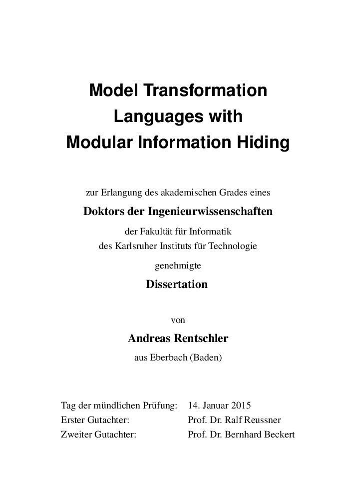 Model Transformation Languages With Modular Information Hiding - Page 4