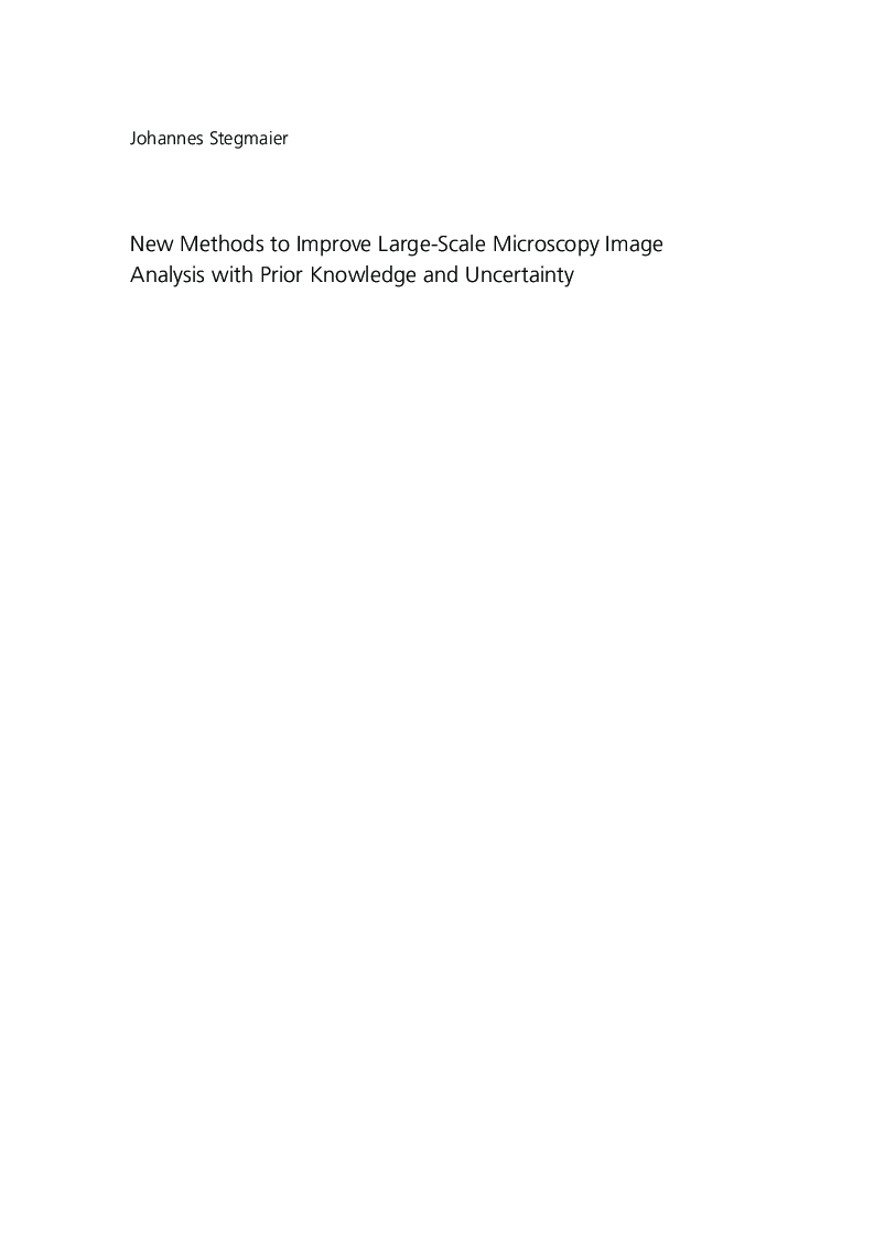 New Methods To Improve Large-scale Microscopy Image Analysis With Prior Knowledge And Uncertainty - Page 3