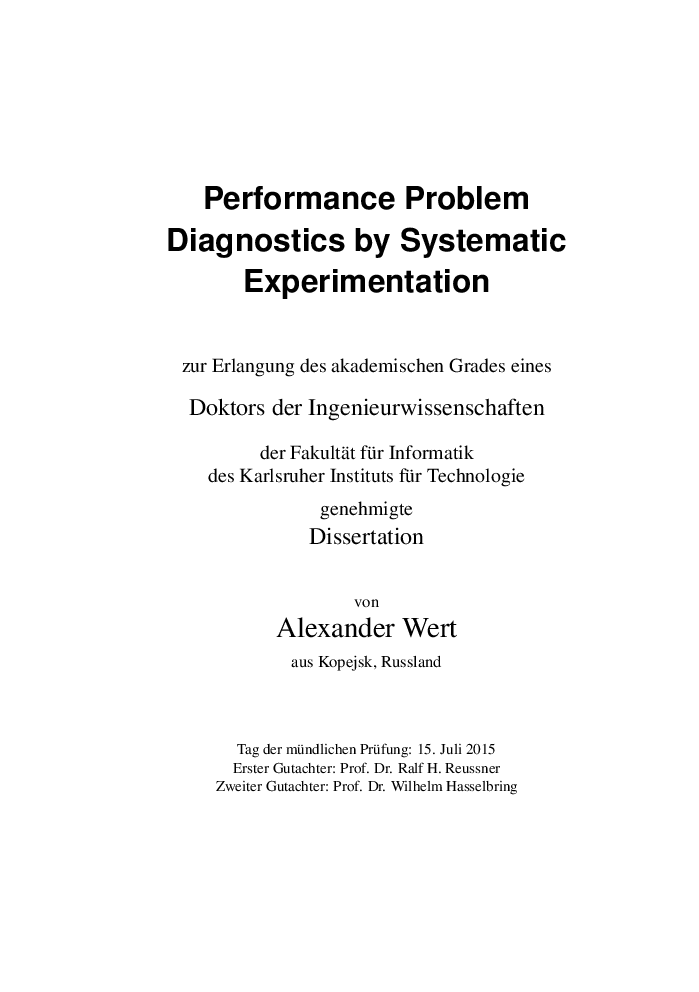 Performance Problem Diagnostics By Systematic Experimentation - Page 5