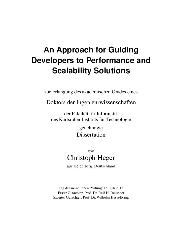 An Approach For Guiding Developers To Performance And Scalability Solutions - Page 4