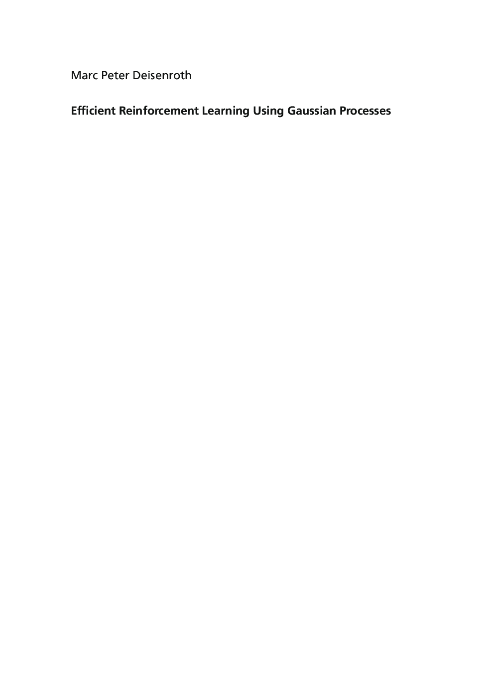 Efficient Reinforcement Learning Using Gaussian Processes - Page 3