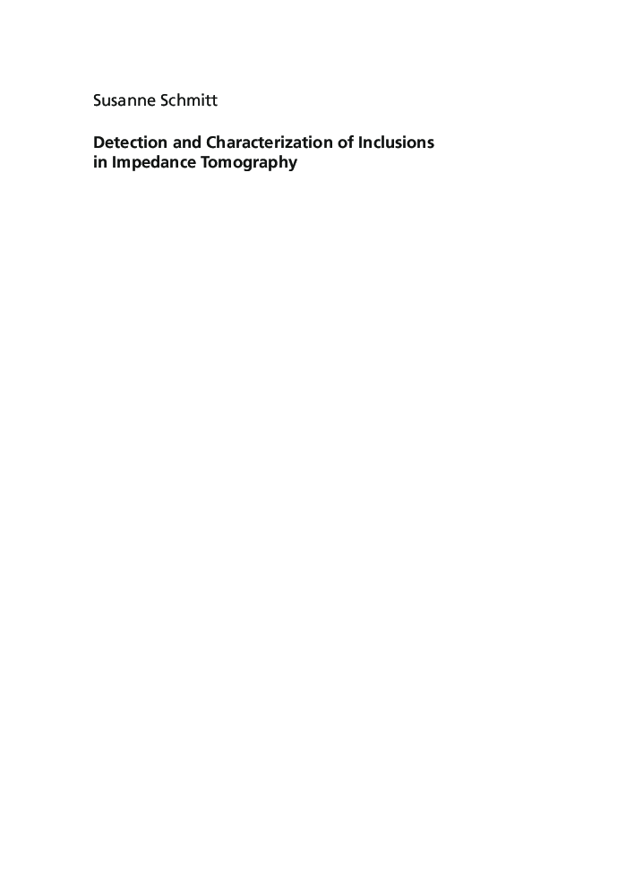 Detection And Characterization Of Inclusions In Impedance Tomography - Page 3