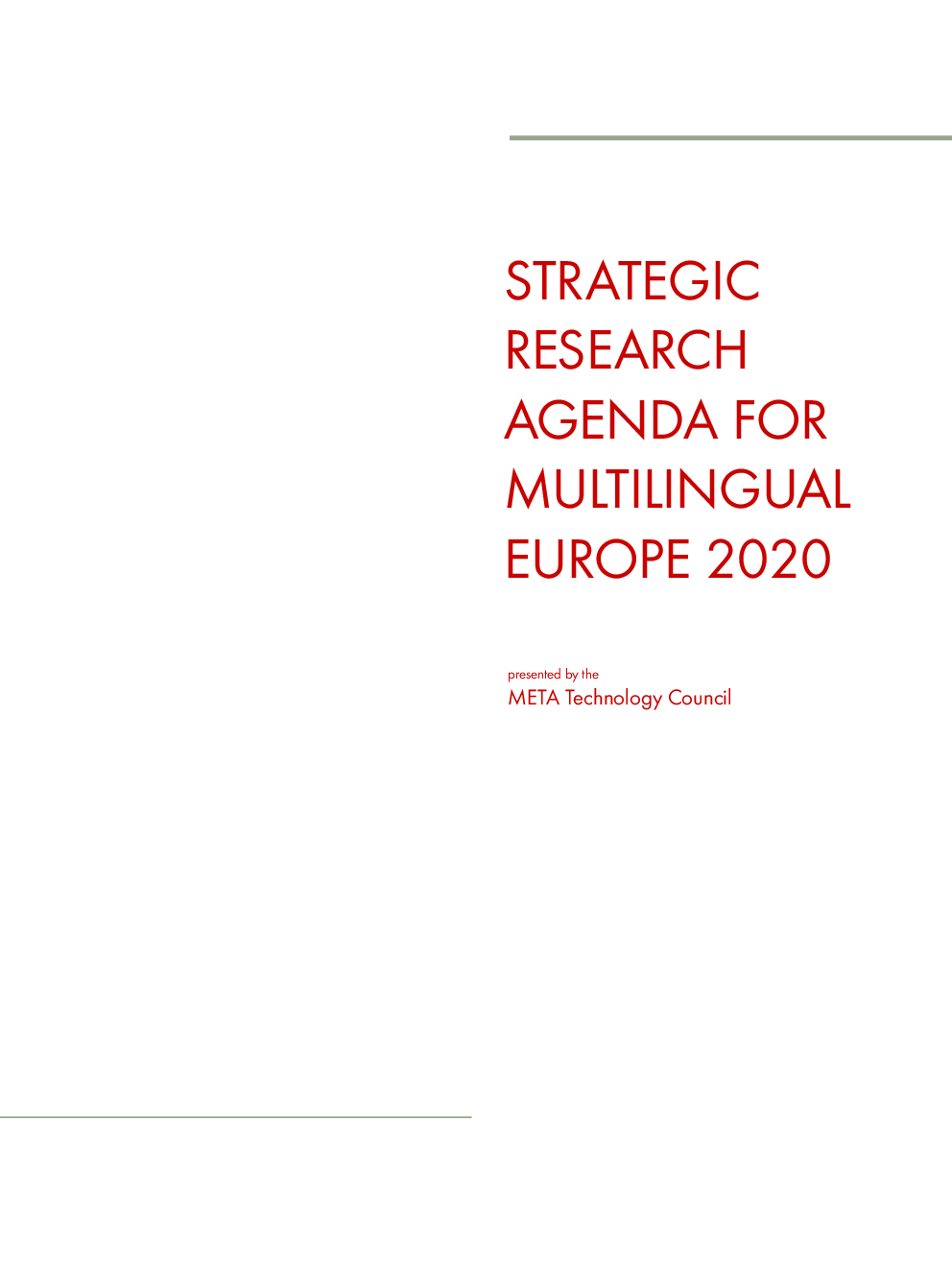 Strategic Research Agenda For Multilingual Europe 2020 - Page 2
