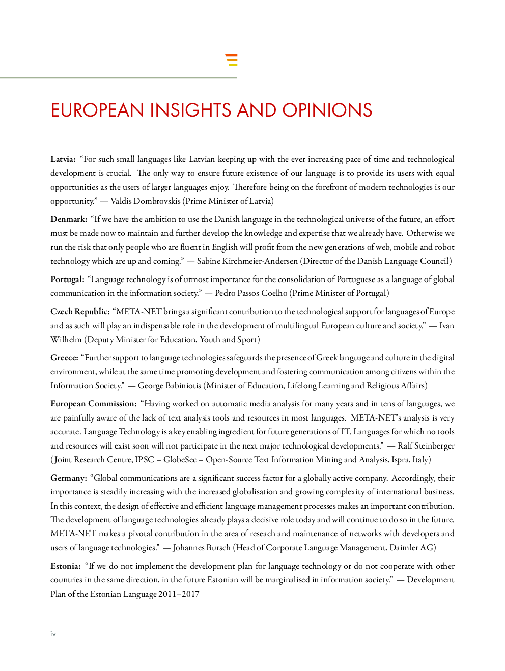 Strategic Research Agenda For Multilingual Europe 2020 - Page 3