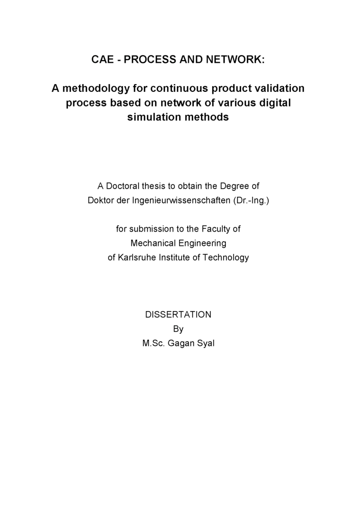 CAE Process And Network A Mathodology For Continuous Product - Page 2