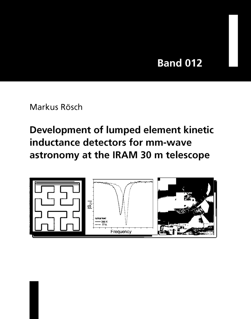 Development Of Lumped Element Kinetic Inductance Detectors For MM Wave - Page 1