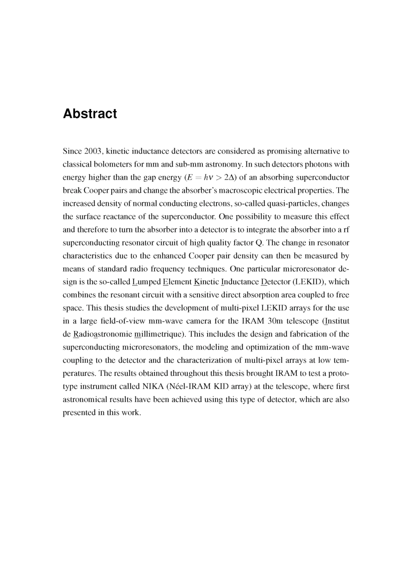 Development Of Lumped Element Kinetic Inductance Detectors For MM Wave - Page 4
