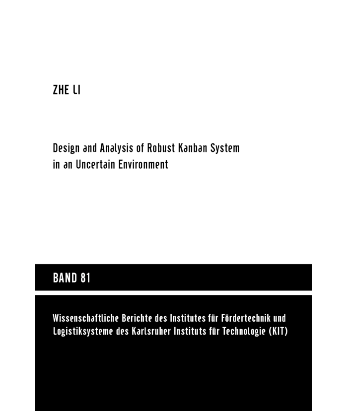 Design And Analysis Of Robust Kanaban System - Page 1