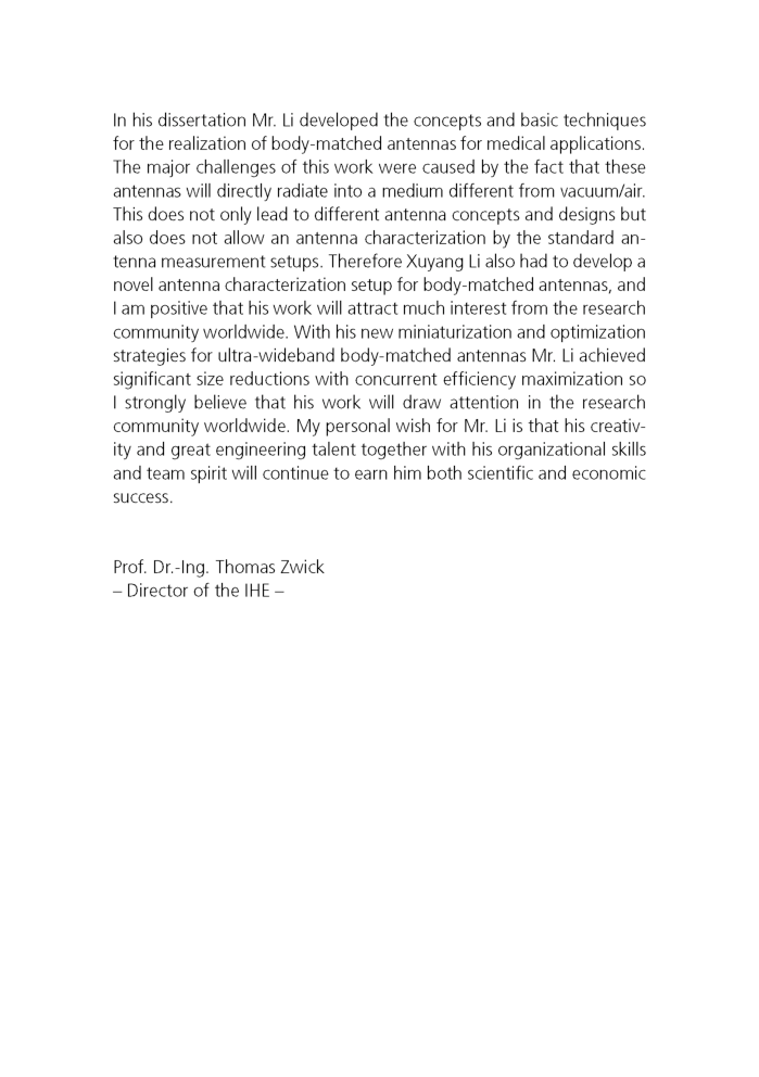 Body Matched Antennas For Microwave Medical Applications - Page 3