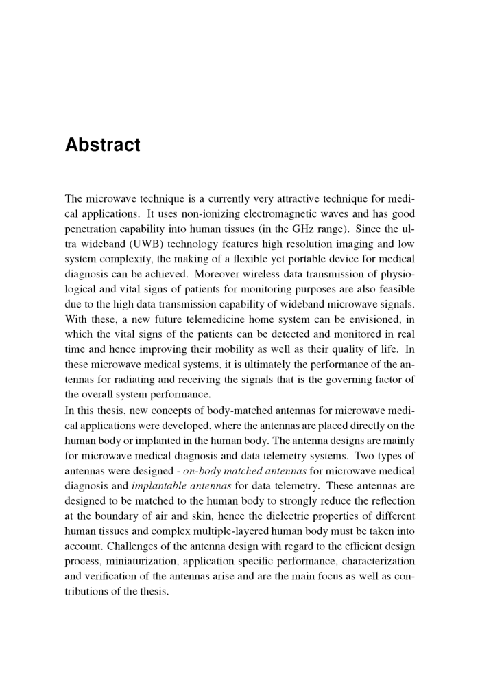 Body Matched Antennas For Microwave Medical Applications - Page 5
