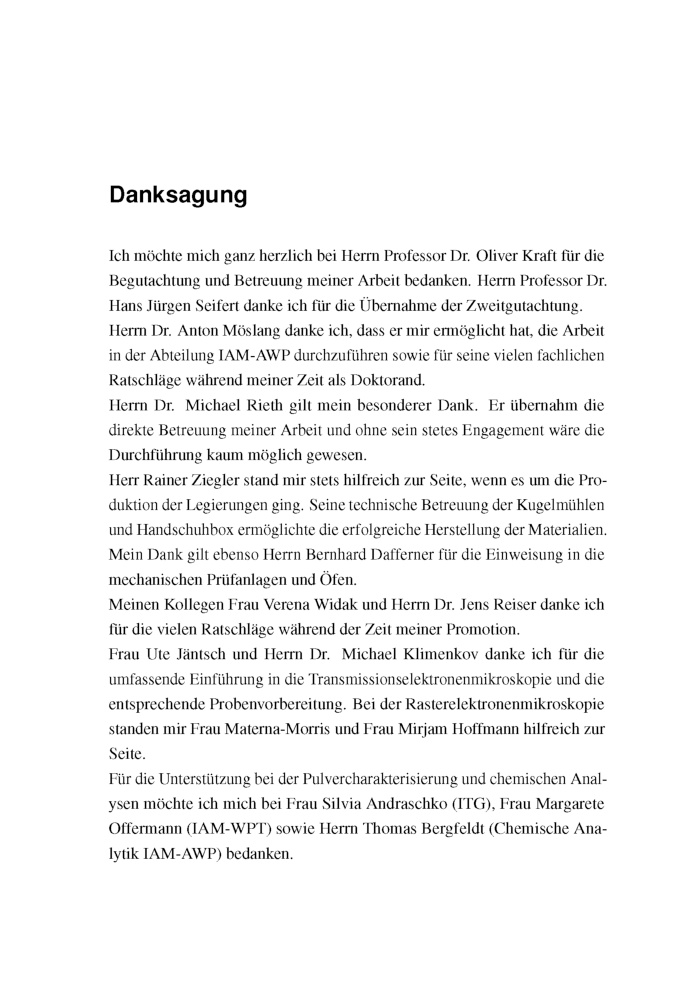 Ferritische ODS Stahle Herstellung Unformung Und Strukturanalyse - Page 3