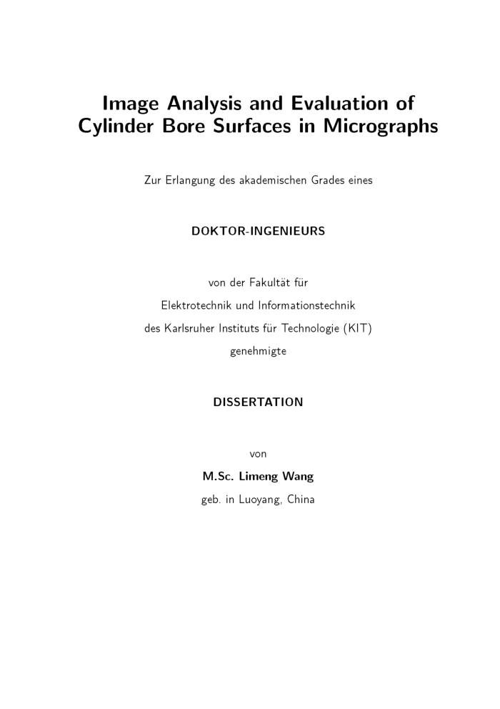 Image Analysis And Evaluation Of Cylinder Bore Surfaces - Page 2