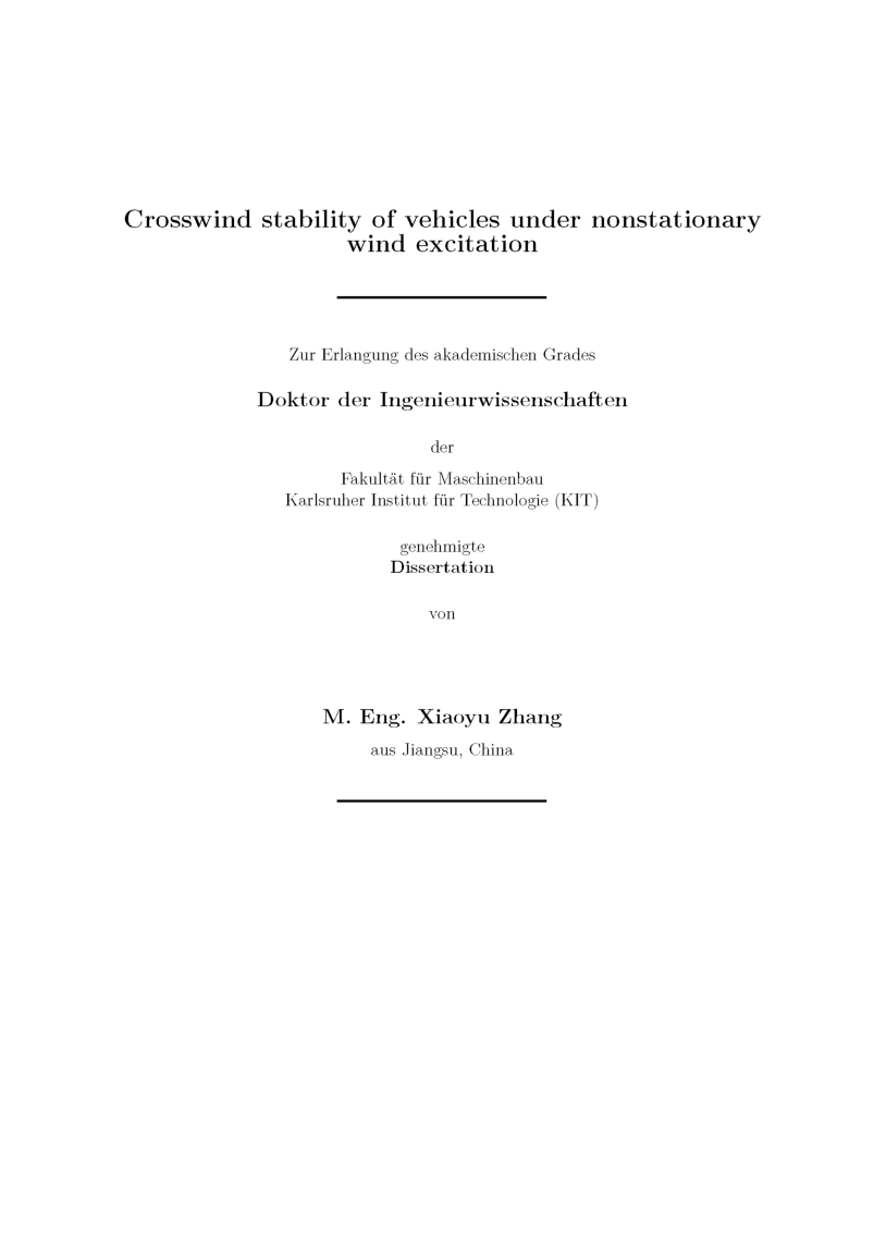 Crosswind Stability Of Vehicles Under Nonstationary Wind Excitation - Page 2