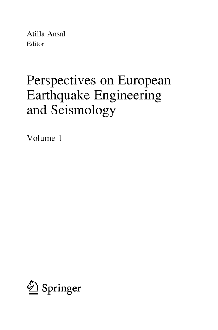 Perspectives On European Earthquake Engineering and Seismology - Page 4