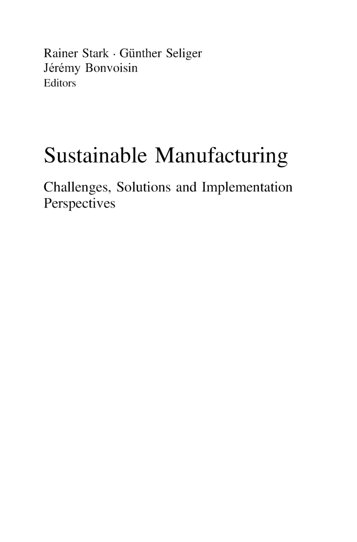 Sustainable Manufacturing Volume-I - Page 4