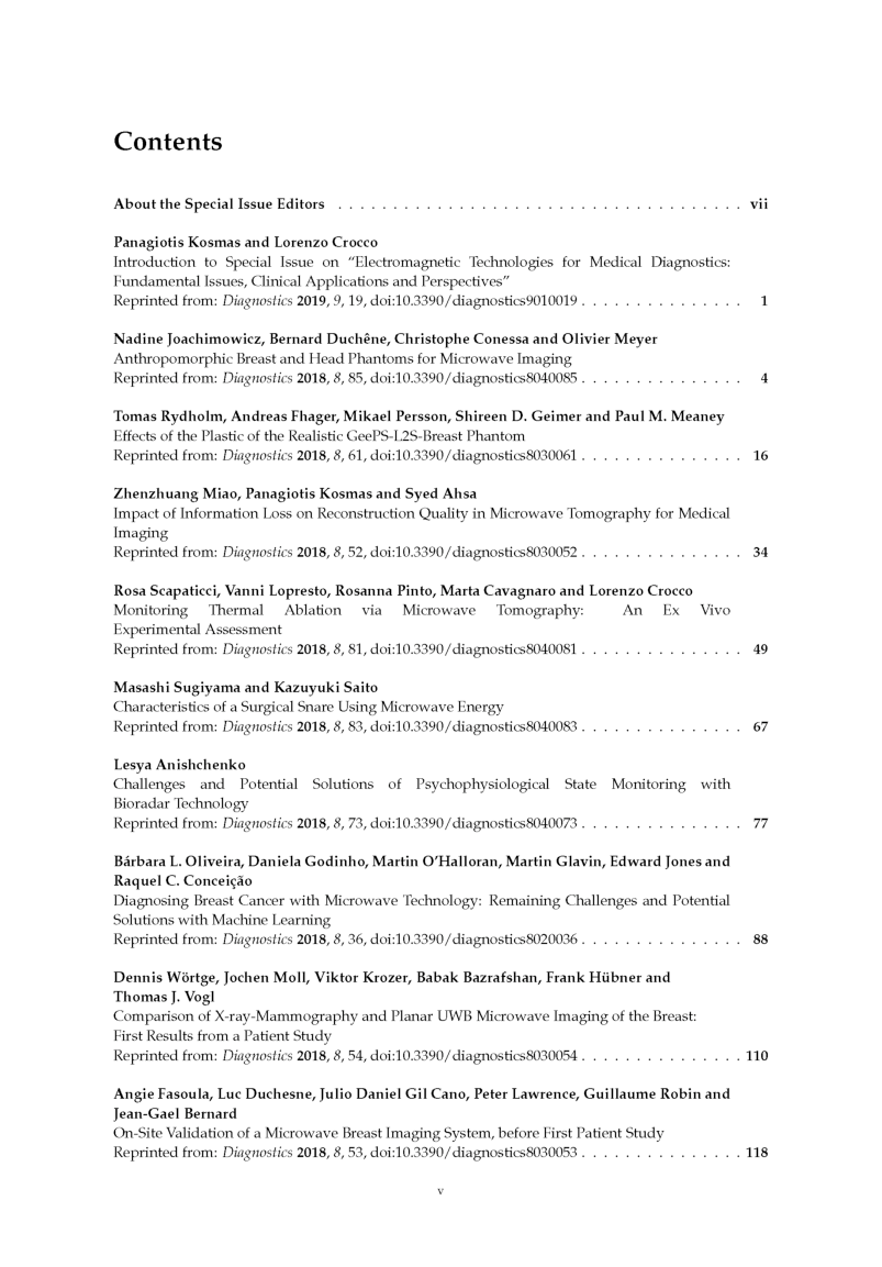 Electromagnetic Technologies For Medical Diagnostics  - Page 4