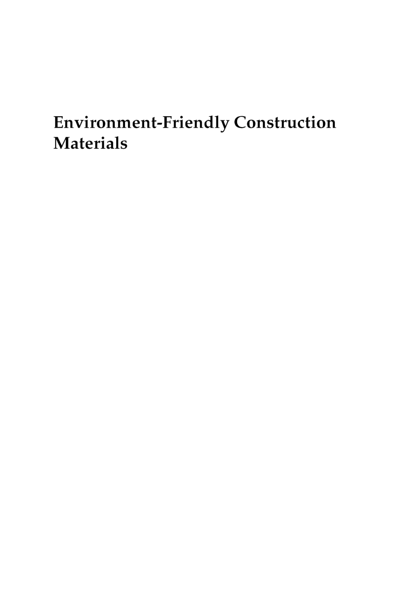 Environmet Friendly Construction Materials Volume II - Page 2