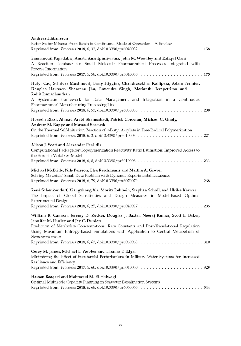 Feature Papers For Celebrating The Fifth Anniversary Of The Founding Of Processes - Page 5