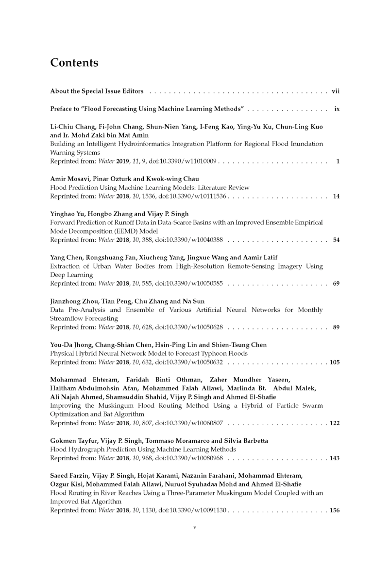 Flood Forecasting Using Machine Learning Methods Volume-I - Page 4