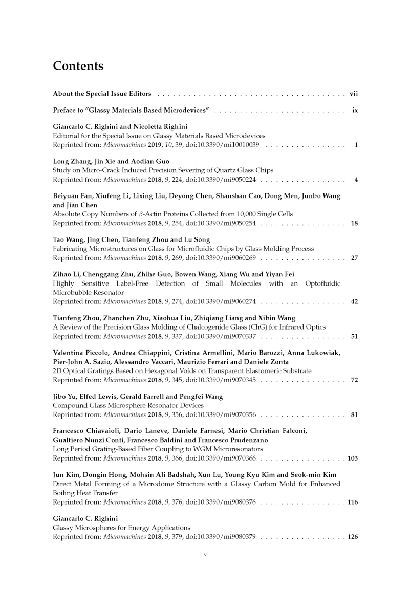 Glassy Materials Based Microdevices Volume-I - Page 4