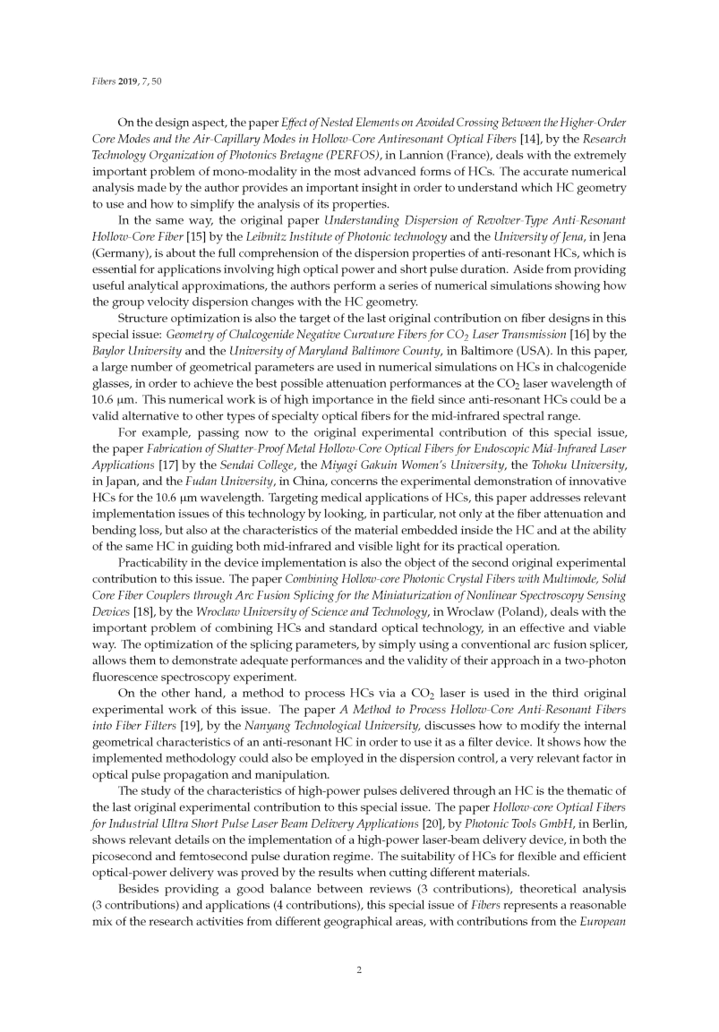 Hollow Core Optical Fibers - Page 5