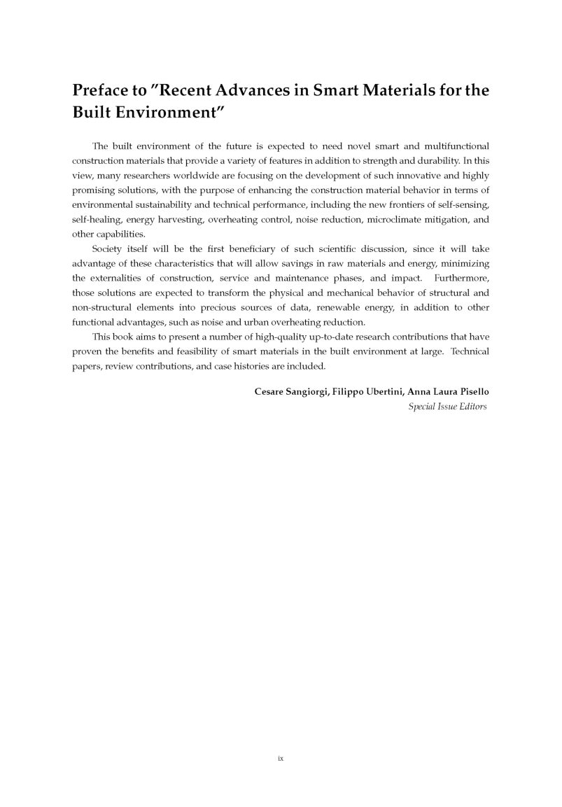 Recent Advances In Smart Materials For The Build Environment - Page 5