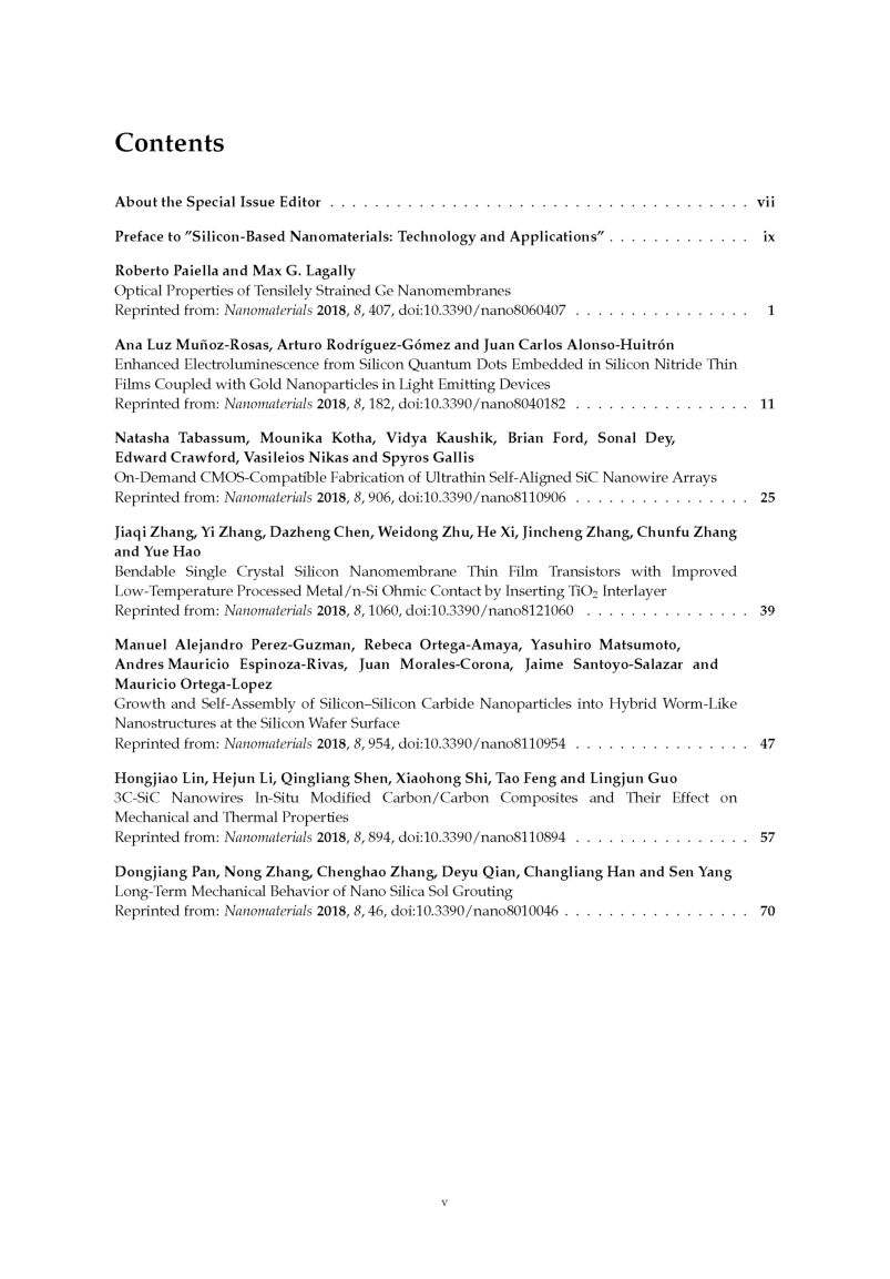 Silicon Based Nanomaterials Technology And Application - Page 2