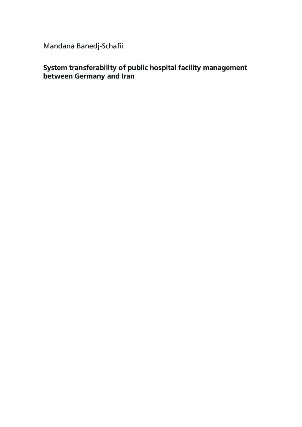 System Transferability Of Public Hospital Facility Management Between Germany And Iran - Page 3