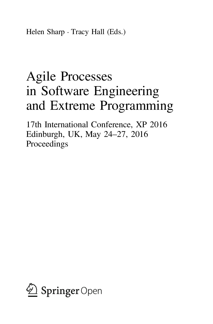 Agile Processes In Software Engineering And Extreme Programming - Page 3