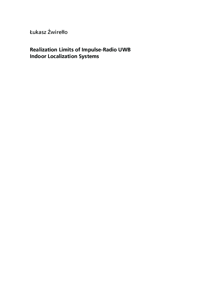 Realization Limits Of Impulse-radio UWB Indoor Localization Systems - Page 3