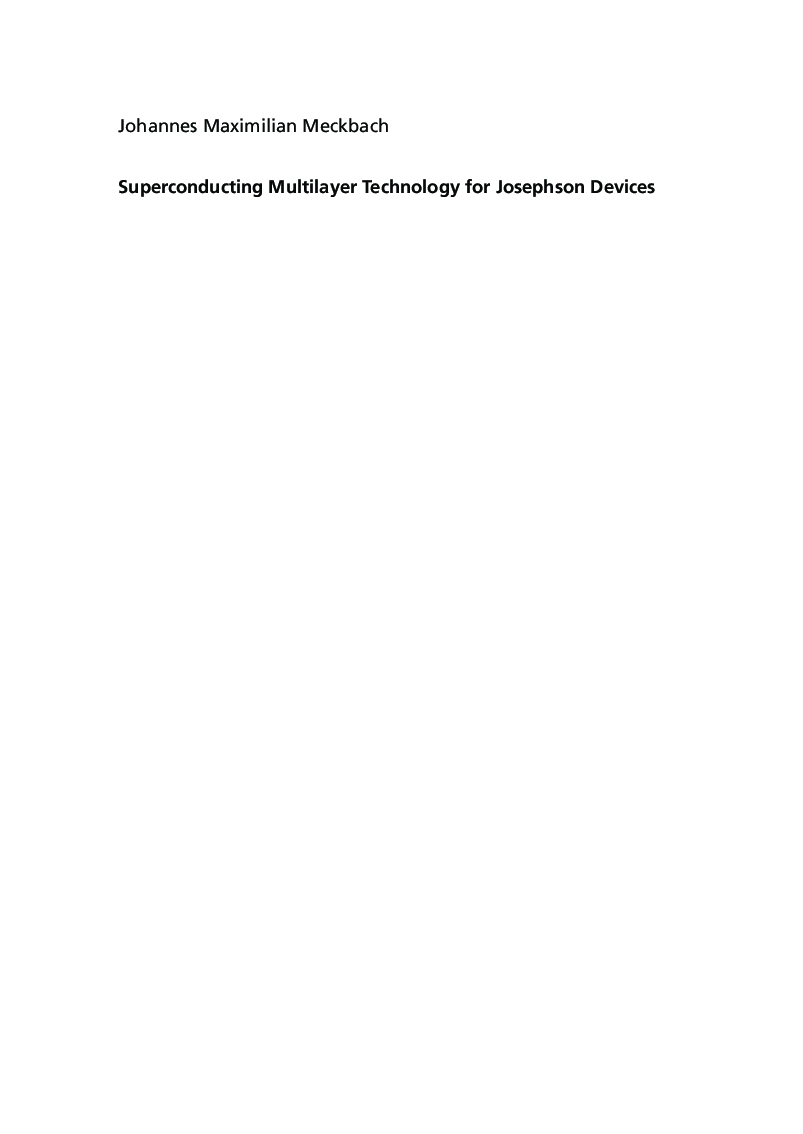 Superconducting Multilayer Technology For Josephson Devices - Page 3
