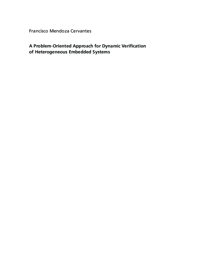 A Problem-Oriented Approach For Dynamic Verification Of Heterogeneous Embedded Systems - Page 3