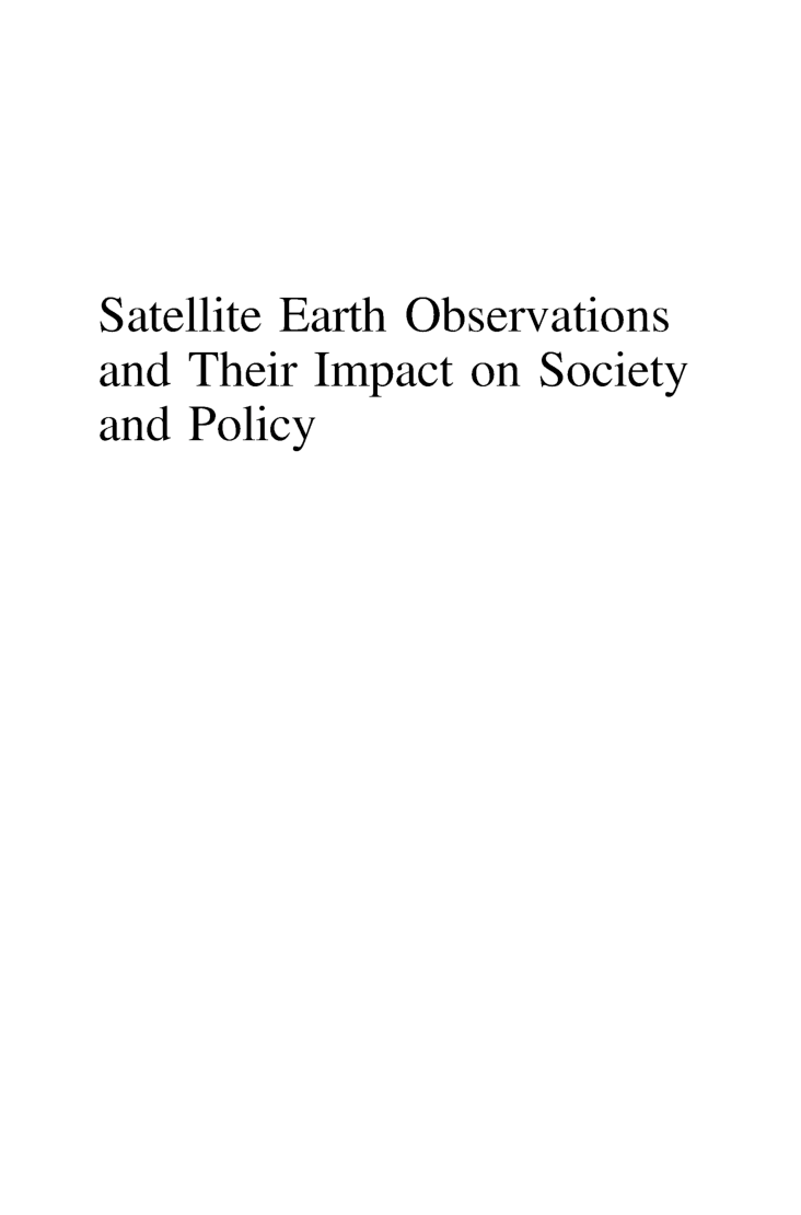 Satellite Earth Observations And Their Impact On Society And Policy  - Page 2