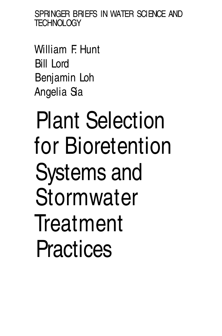 Plant Selection For Bioretention System And Stormwater Treatment Practices - Page 1