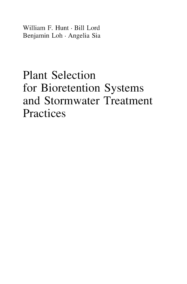 Plant Selection For Bioretention System And Stormwater Treatment Practices - Page 4