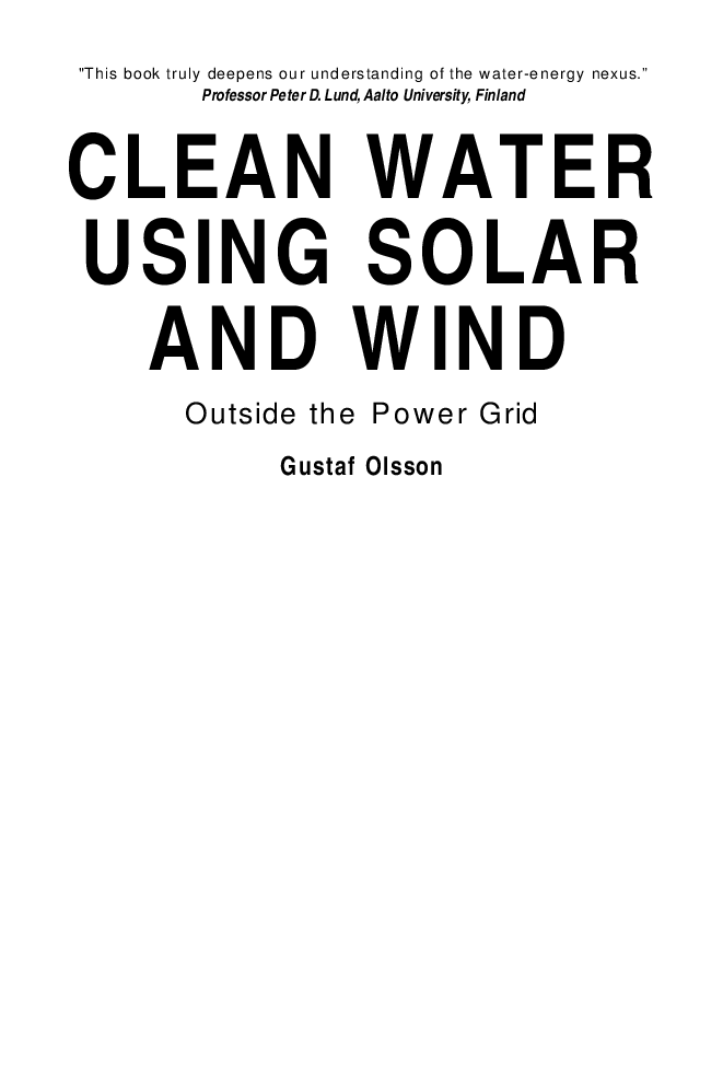 Clean Water Using Solar And Wind - Page 1